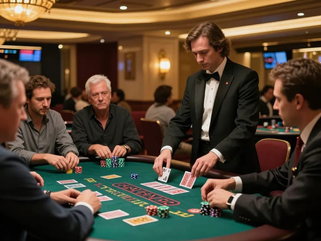 https://vb88.llc/ players engage in an exciting blackjack game with dynamic dealer actions.