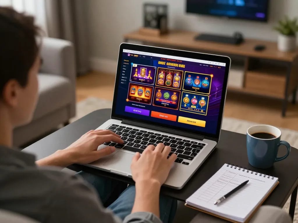 Engaging with online casino games at home, gg 88 offers thrilling betting options and vibrant gameplay.