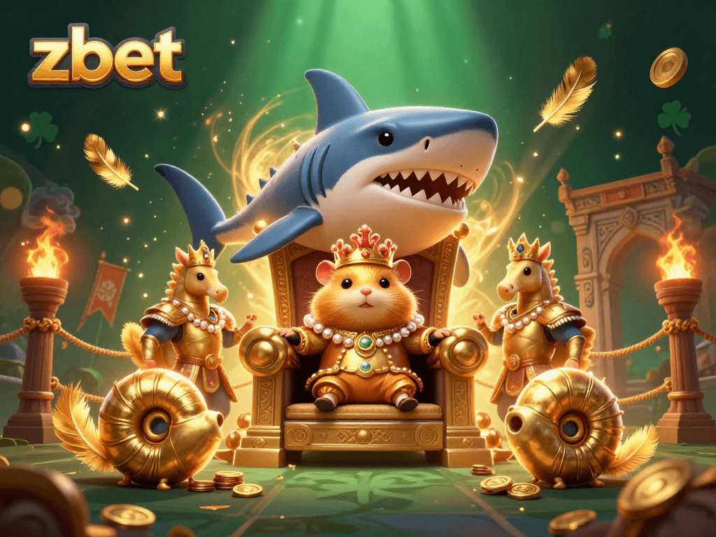 Experience thrilling wins at zbet with dynamic gaming elements and a vibrant cartoon artwork.
