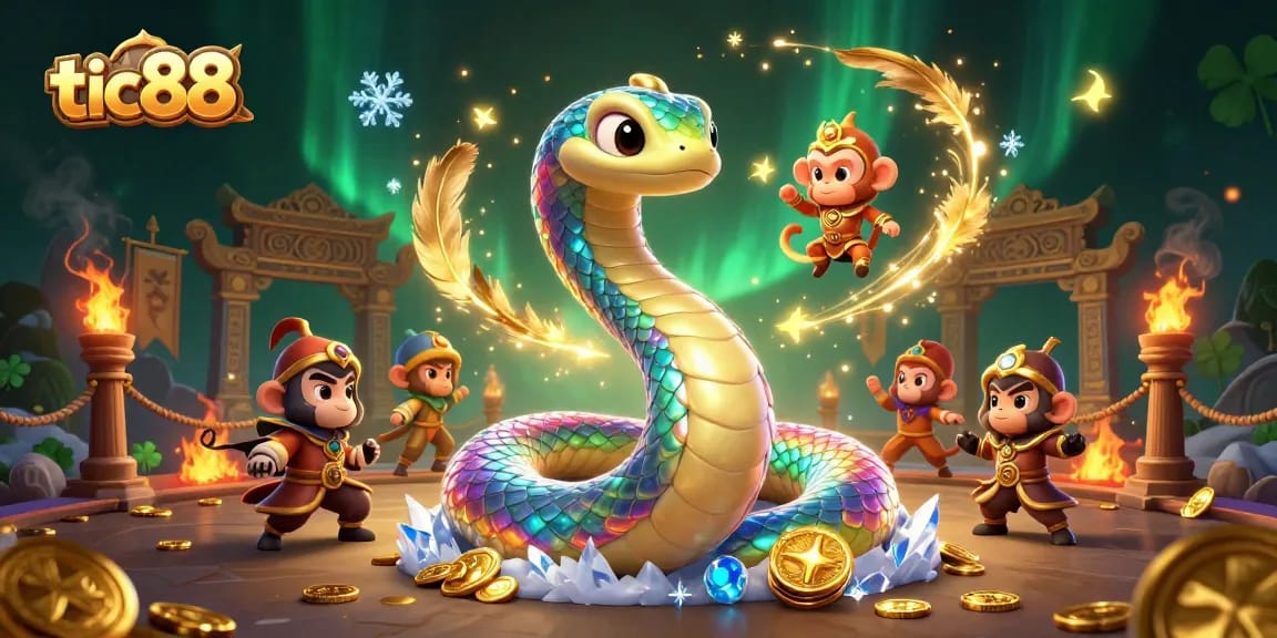 Engage with tic88's vibrant betting experience featuring playful characters and dynamic casino elements.