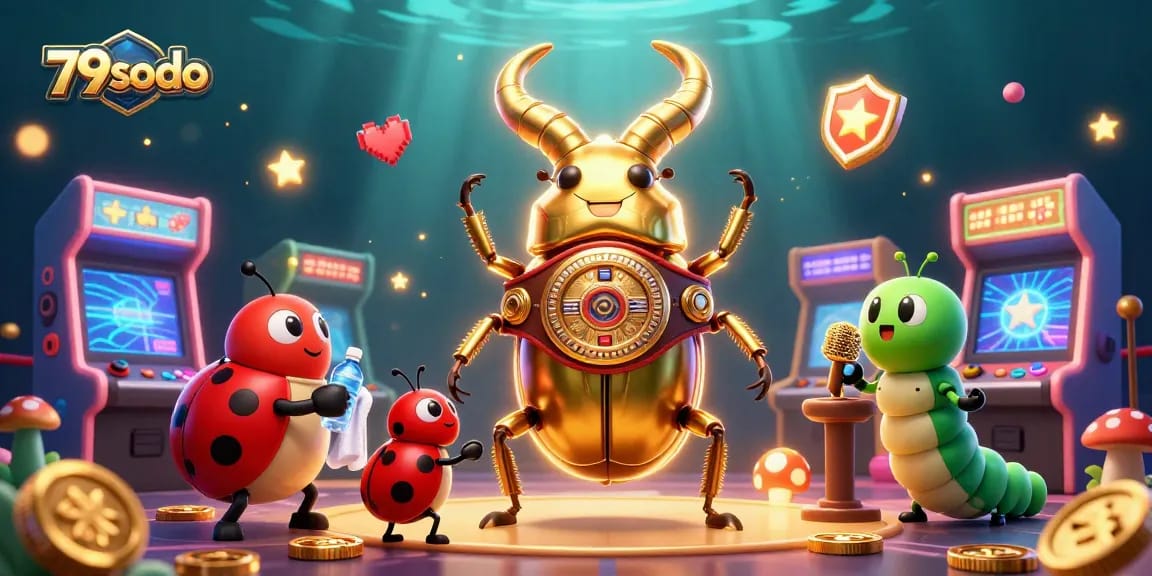 Experience the thrill of 79sodo casino games in this colorful 3D illustration featuring dynamic gameplay elements.