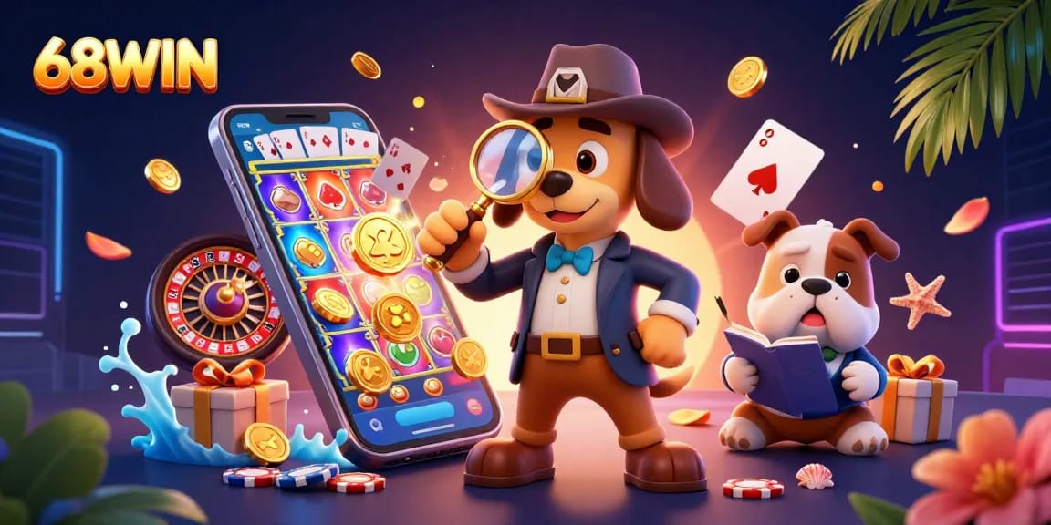 Engage in exciting slot games and discover treasures with 68WIN's vibrant gaming scene.