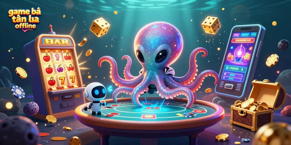 Win big with game bài tiến lên offline as vibrant 3D illustrations celebrate rich casino excitement.