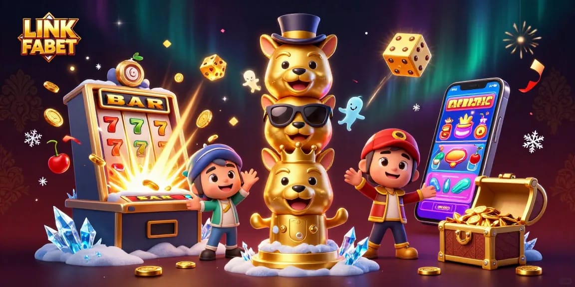 Experience the thrill of gaming with LINK FABET featuring animated casino totems and explosive jackpots.