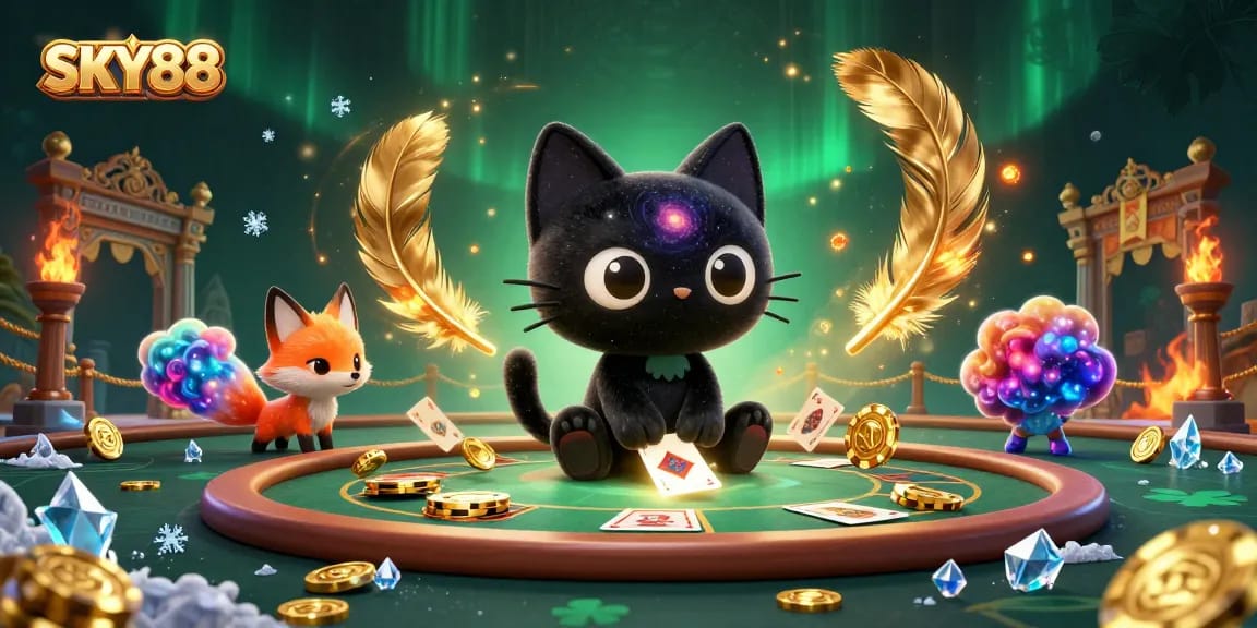 Engage in thrilling gameplay at SKY88 with our captivating 3D cosmic casino experience.