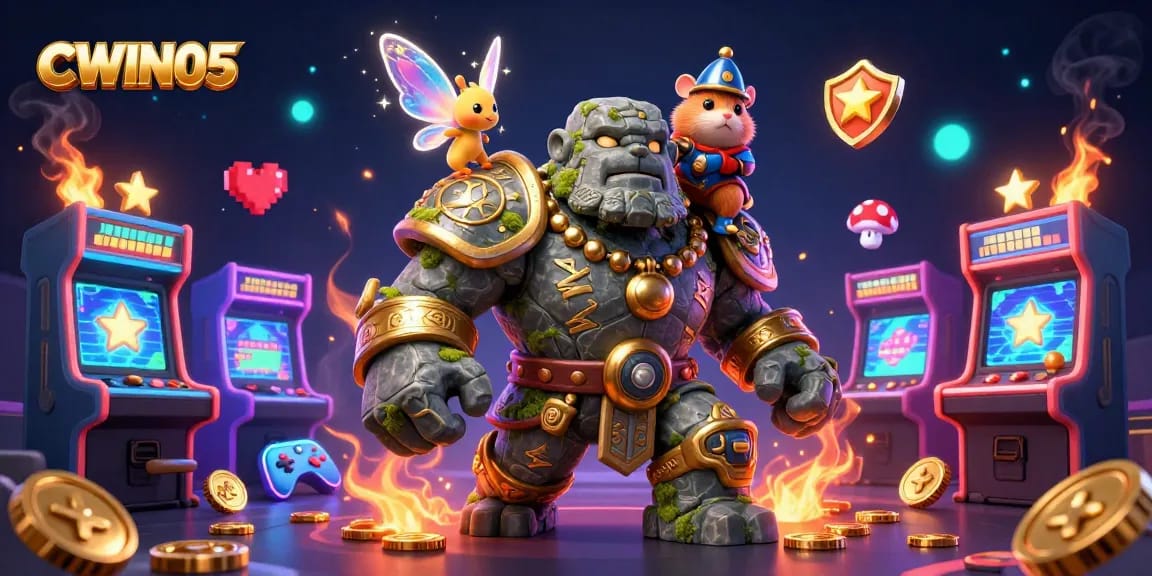 CWIN05 offers thrilling gameplay with vibrant casino elements and engaging characters in a fantasy gaming setting.