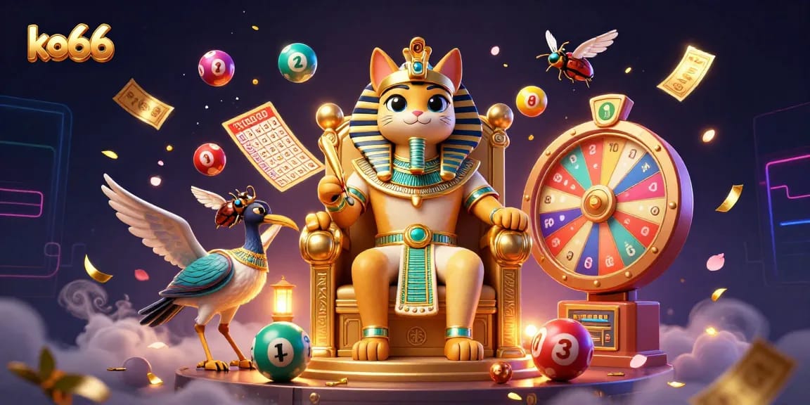 Experience exciting lottery games with ko66 featuring vibrant lottery balls and rich casino themes.