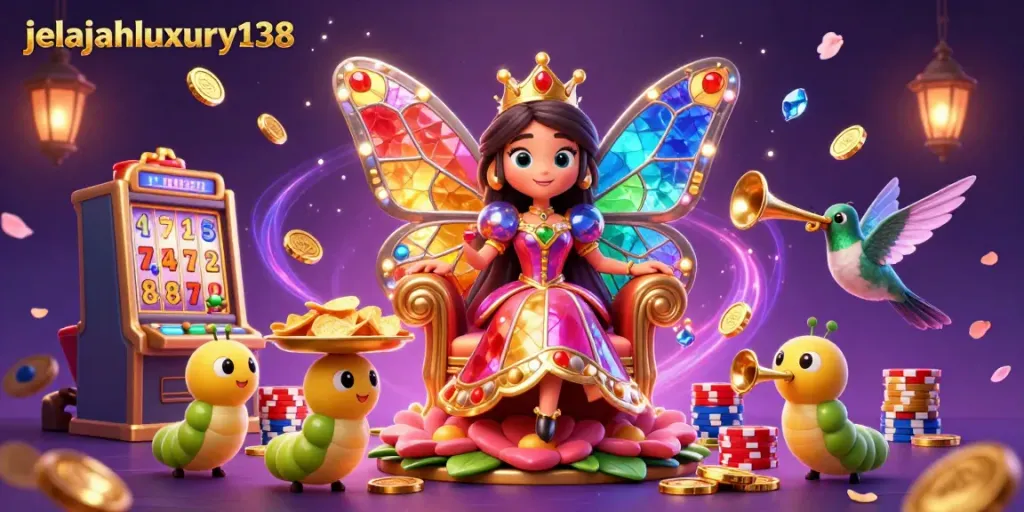 Spin big wins with jelajahluxury138's vibrant slot machine and enchanting elements!