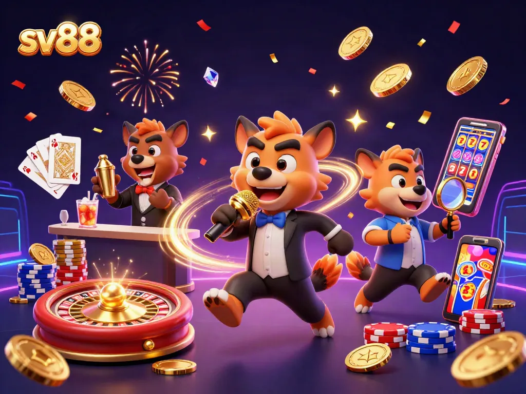 Engage in thrilling gameplay at sv88, where hyenas bring comedy to the casino with vibrant lights and rich rewards.