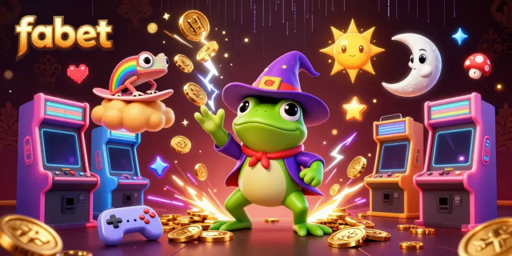 Experience fabet thrills as a wizard frog conjures gold coins and a chameleon surfs clouds.