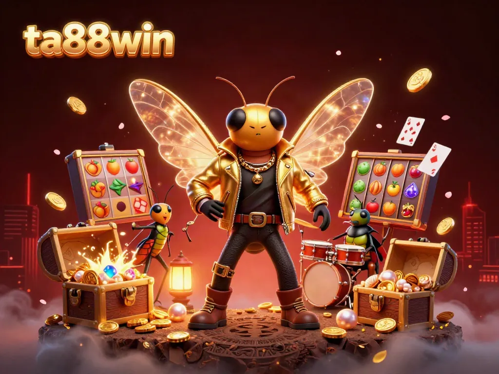 Experience thrilling gaming action at ta88win featuring vibrant 3D characters and casino elements.