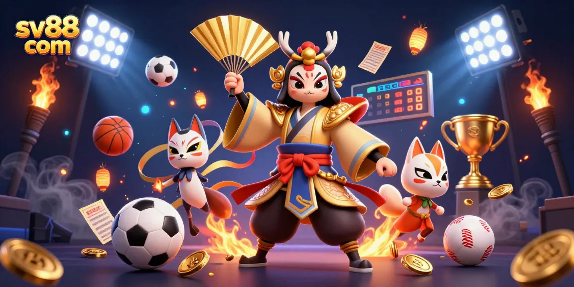 Experience thrilling sports betting excitement at sv88 com with dynamic 3D casino imagery and vibrant animations.
