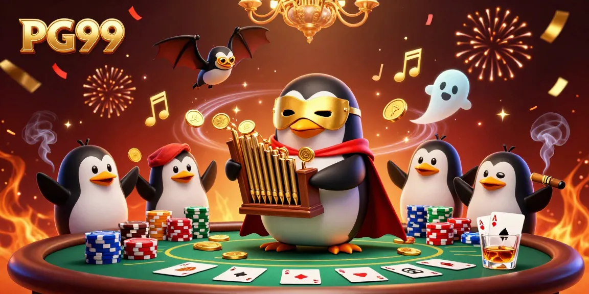 Experience thrilling moments with PG99's vibrant casino scene filled with action and excitement.