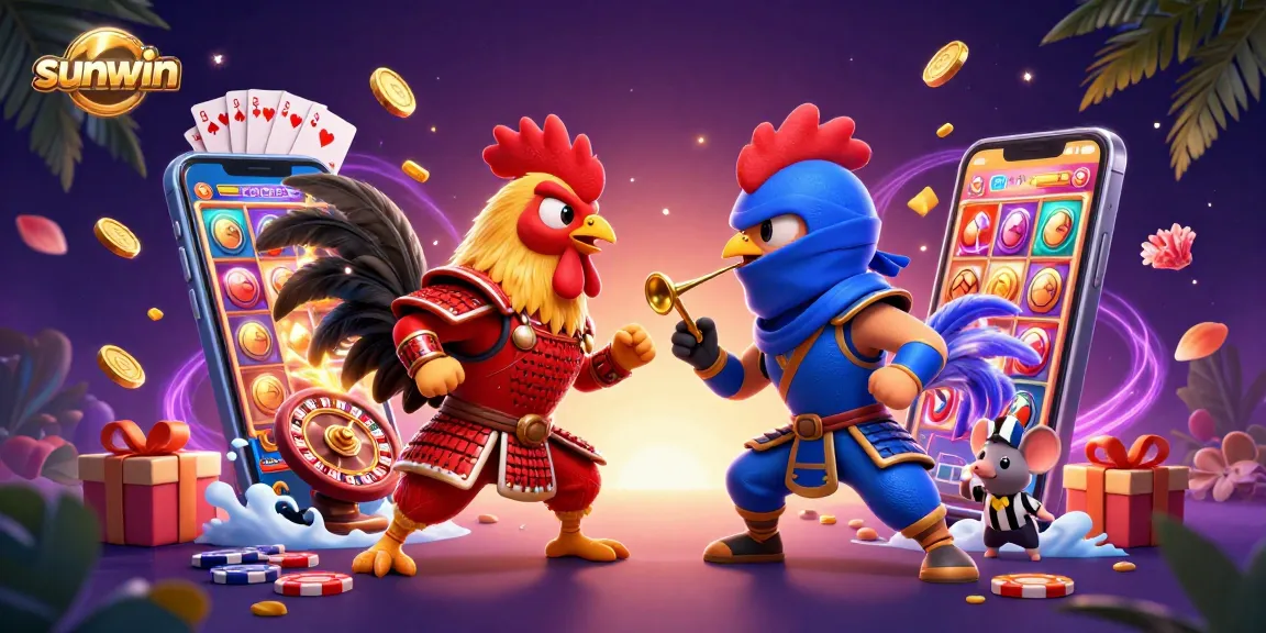 Engage in thrilling gameplay at Sunwin with dynamic 3D characters, colorful slot games, and rich casino atmosphere.