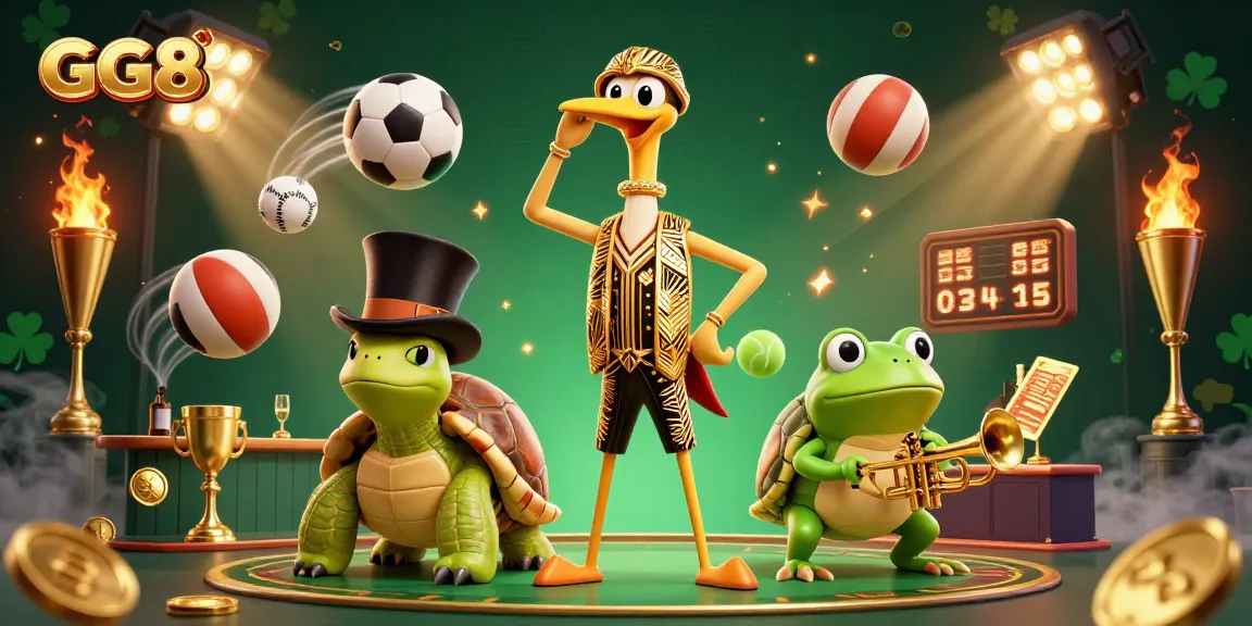 Experience GG88 excitement with animated characters at a high-energy casino.