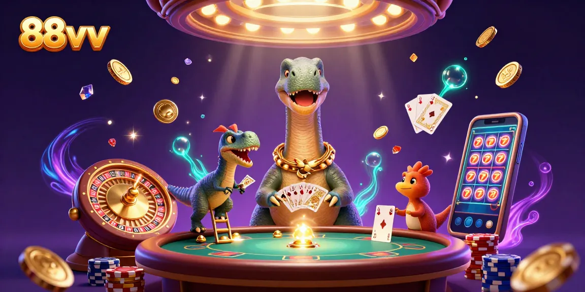 Engage in thrilling gameplay at 88vv with a vibrant atmosphere of casino activities and winning moments.