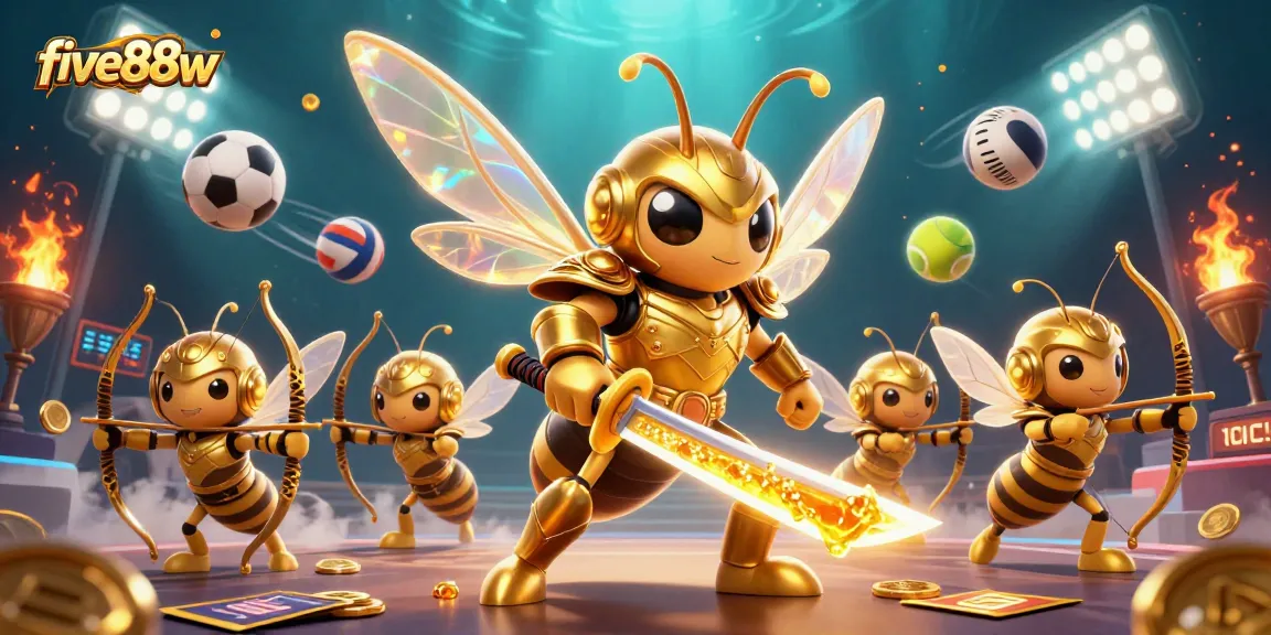 Bet on exciting games with five88w featuring epic characters in a vibrant casino scene.