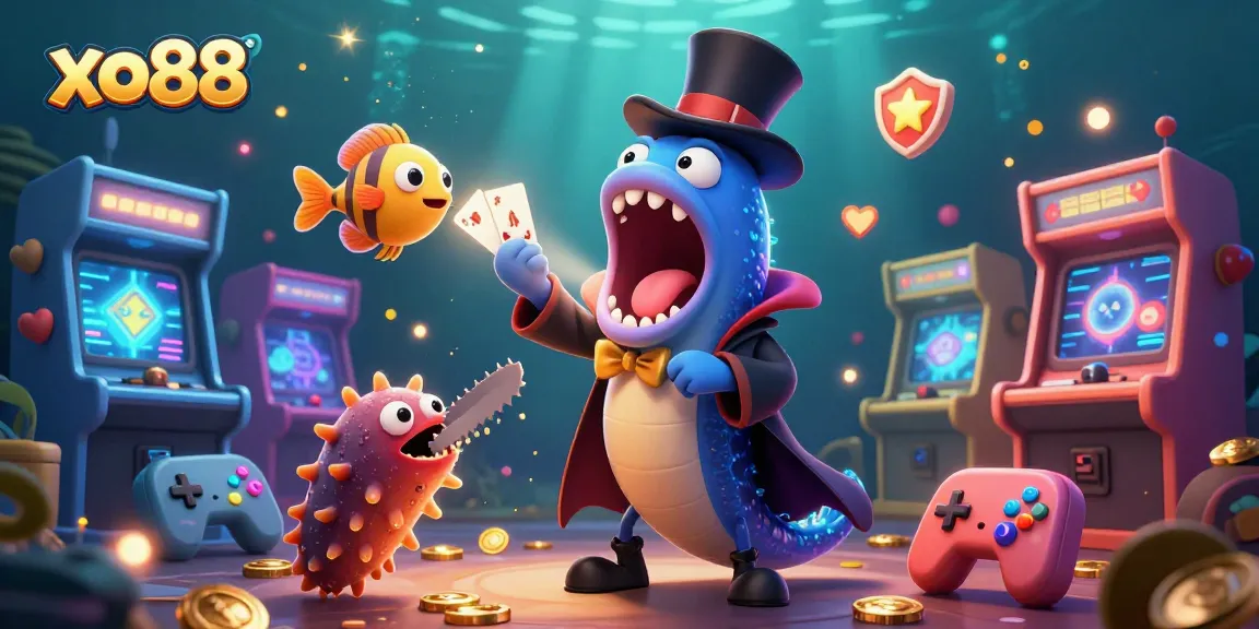 Experience the thrilling magic at xo88 with interactive gaming characters in an underwater casino adventure.